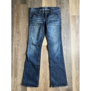 Refuge Runway Everyday Bootcut Jeans Womens 4R Dark Wash Stretch Denim P7548D111